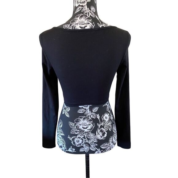 Skeleton Cropped Long Sleeve Shirt Grunge Punk Goth Gothic Emo Skull Rainbow Alt - Picture 2 of 11